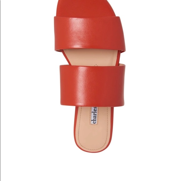 - Charles David SIAMESE slide  salmons shade double strap across instep 7.5 - Picture 3 of 15